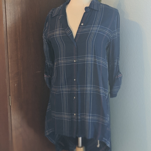 Max edition high low plaid top - Picture 3 of 7